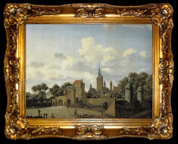 framed  Jan van der Heyden Church of the landscape, ta009-2